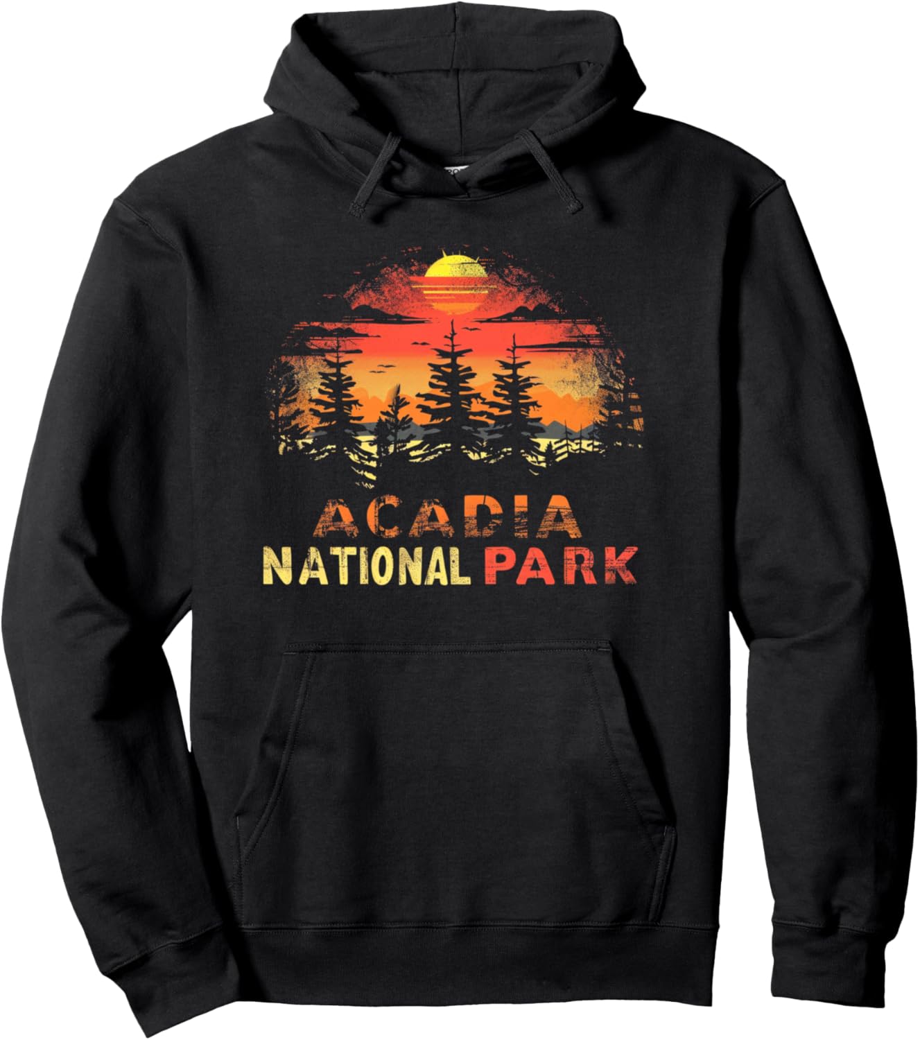 Acadia - US National Park Vintage Men Women Kids Retro Pullover Hoodie
