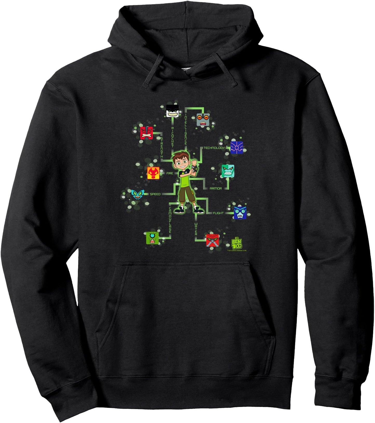 Ben 10 10 Blocks Pullover Hoodie