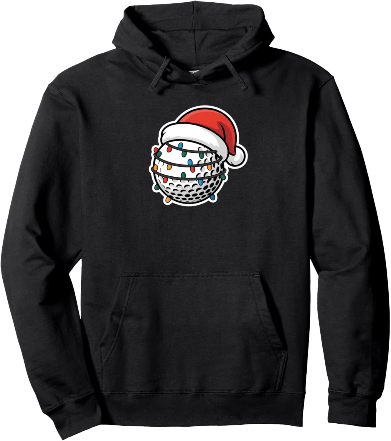 Christmas Golf Ball Festive Holiday Xmas Pullover Hoodie