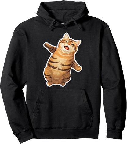 Chonk Kitten Chubby Animal Pet Lover Cute Cat Pullover Hoodie
