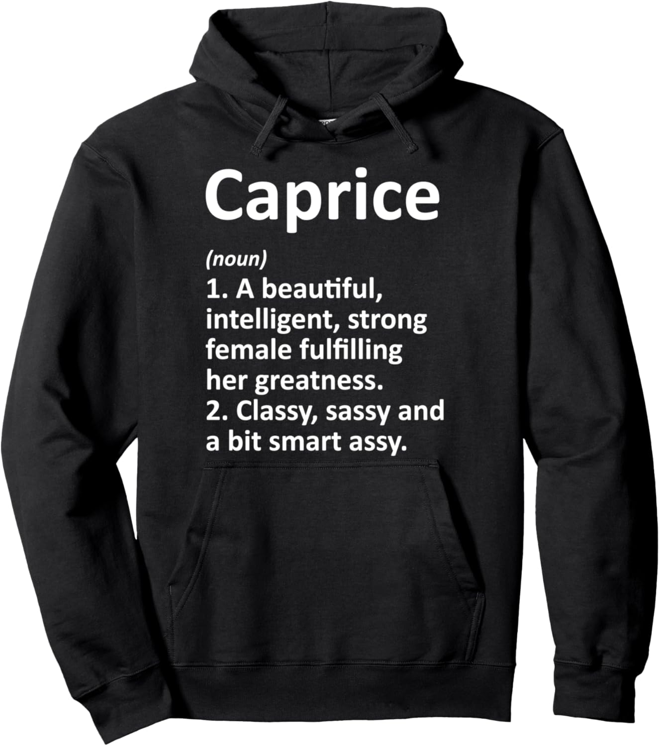 CAPRICE Definition Personalized Name Funny Christmas Gift Pullover Hoodie