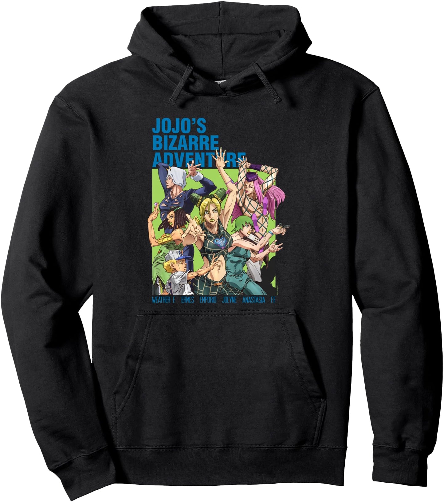 JoJo's Bizarre Adventure Part 6 Stone Ocean Group Pose Anime Pullover Hoodie