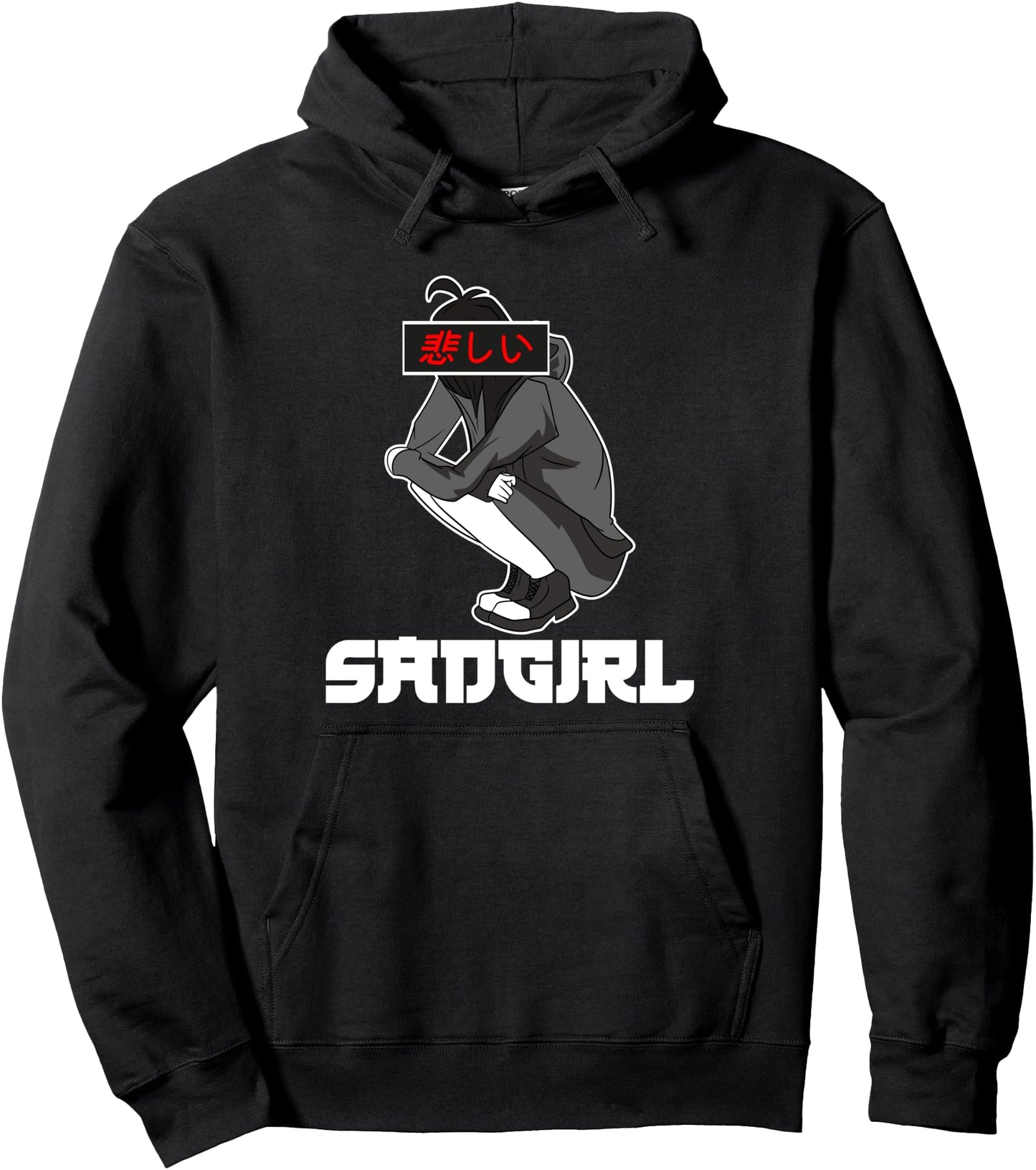 Anime Sad Girl Manga Notice Me Senpai Japanese Otaku Anime Pullover Hoodie