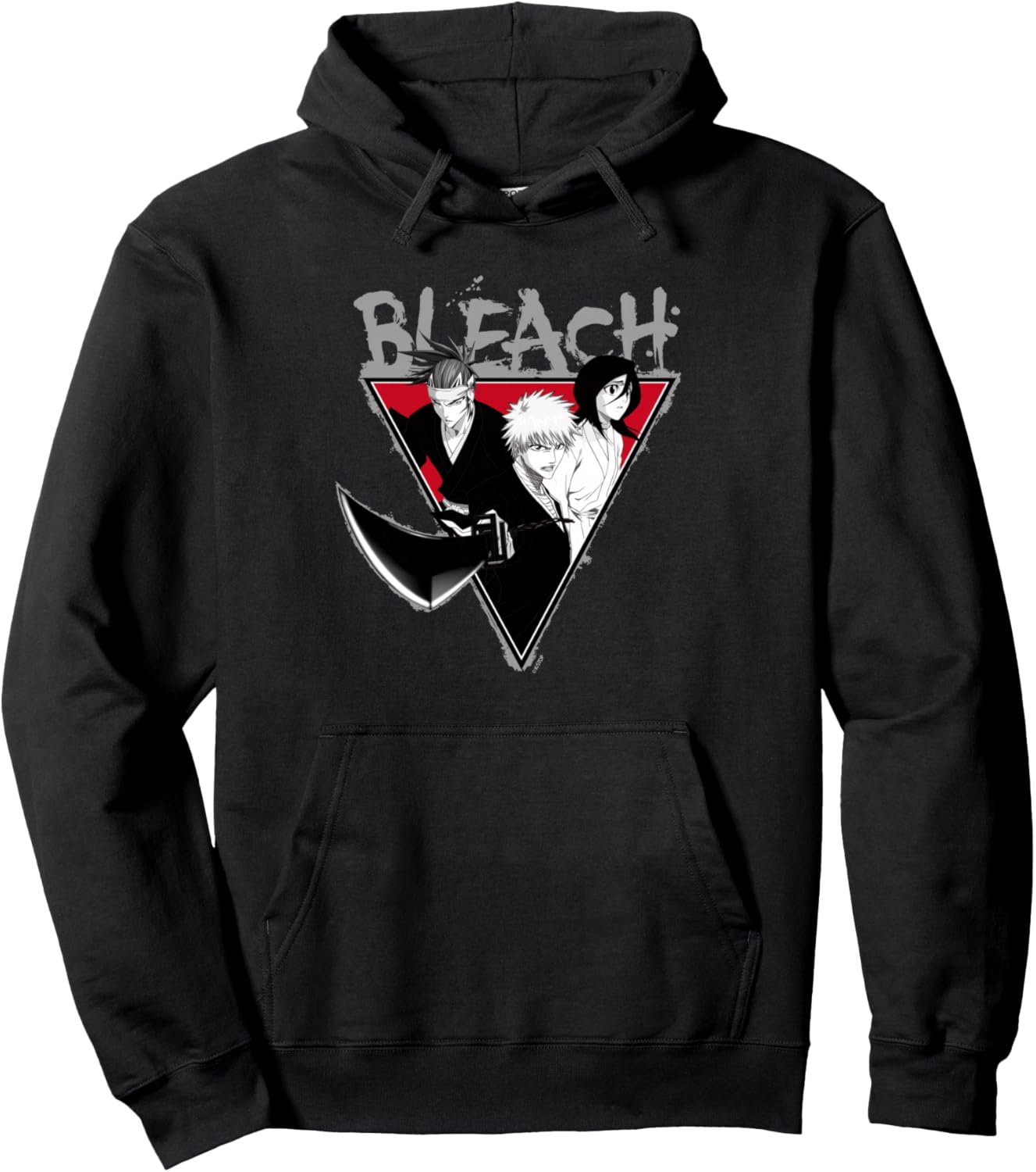 Bleach Triangle Group Splatter Logo Anime Pullover Hoodie