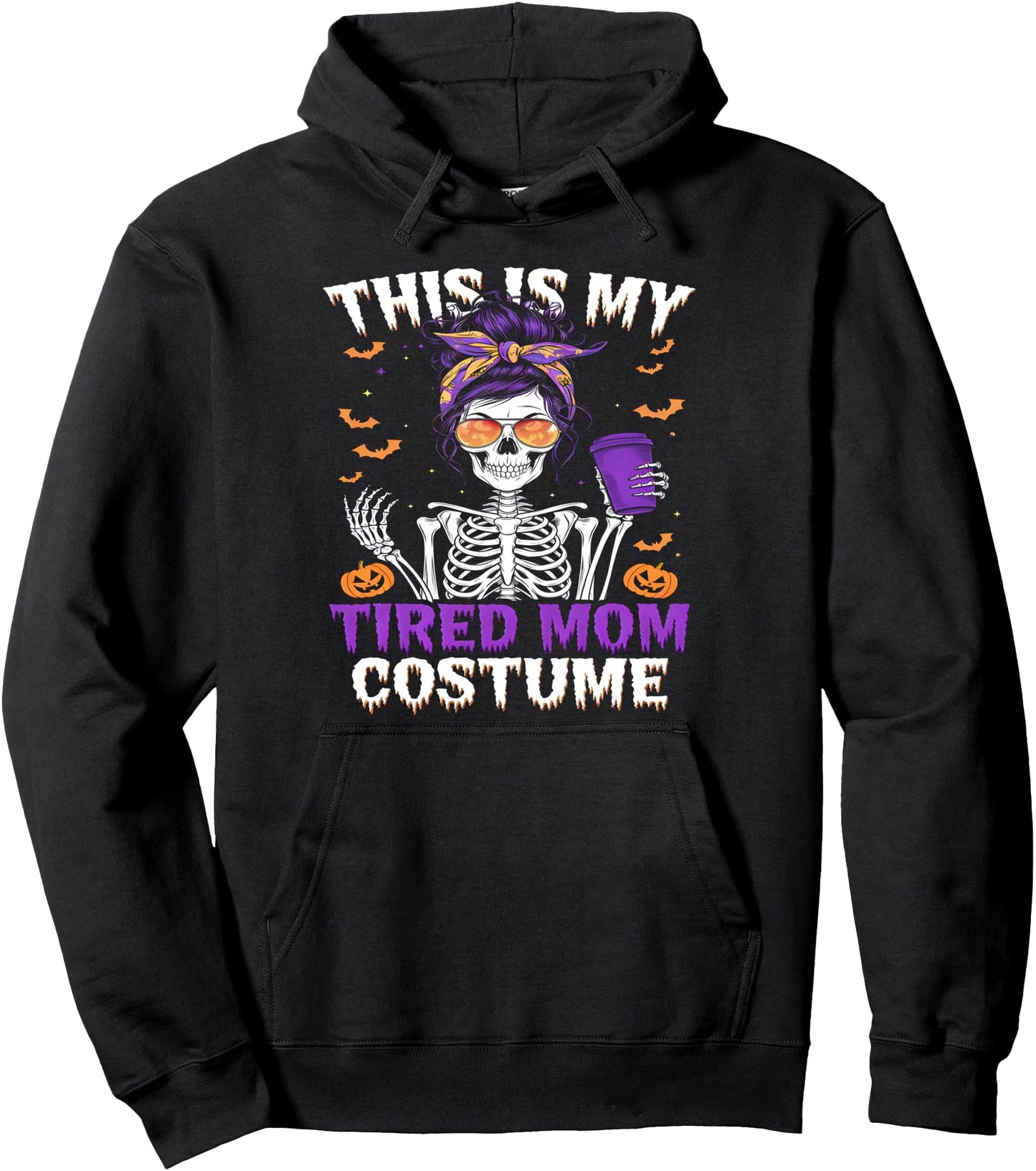 This Is My Tired Mom Costume Tired Moms Halloween Pullover Hoodie