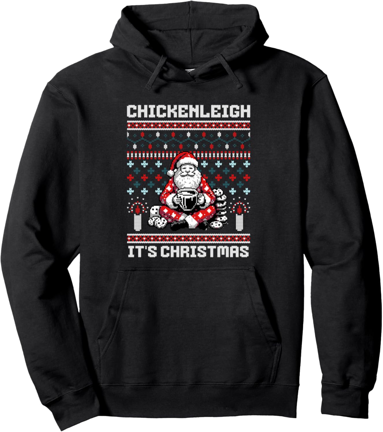 Chickenleigh it's Christmas Funny Xmas Pullover Hoodie