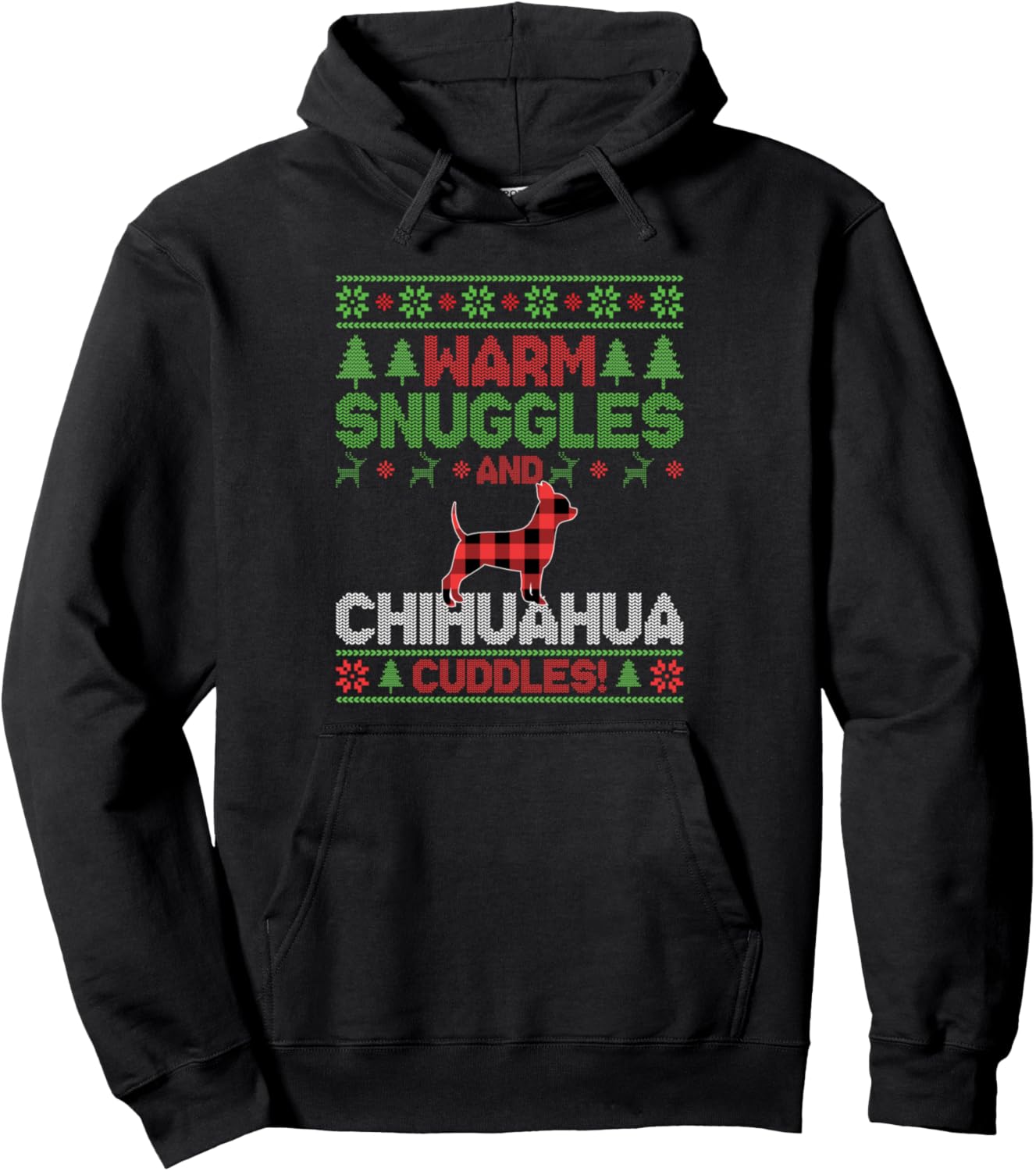 Chihuahua Dog Ugly Christmas Sweater Pajama Xmas Pullover Hoodie