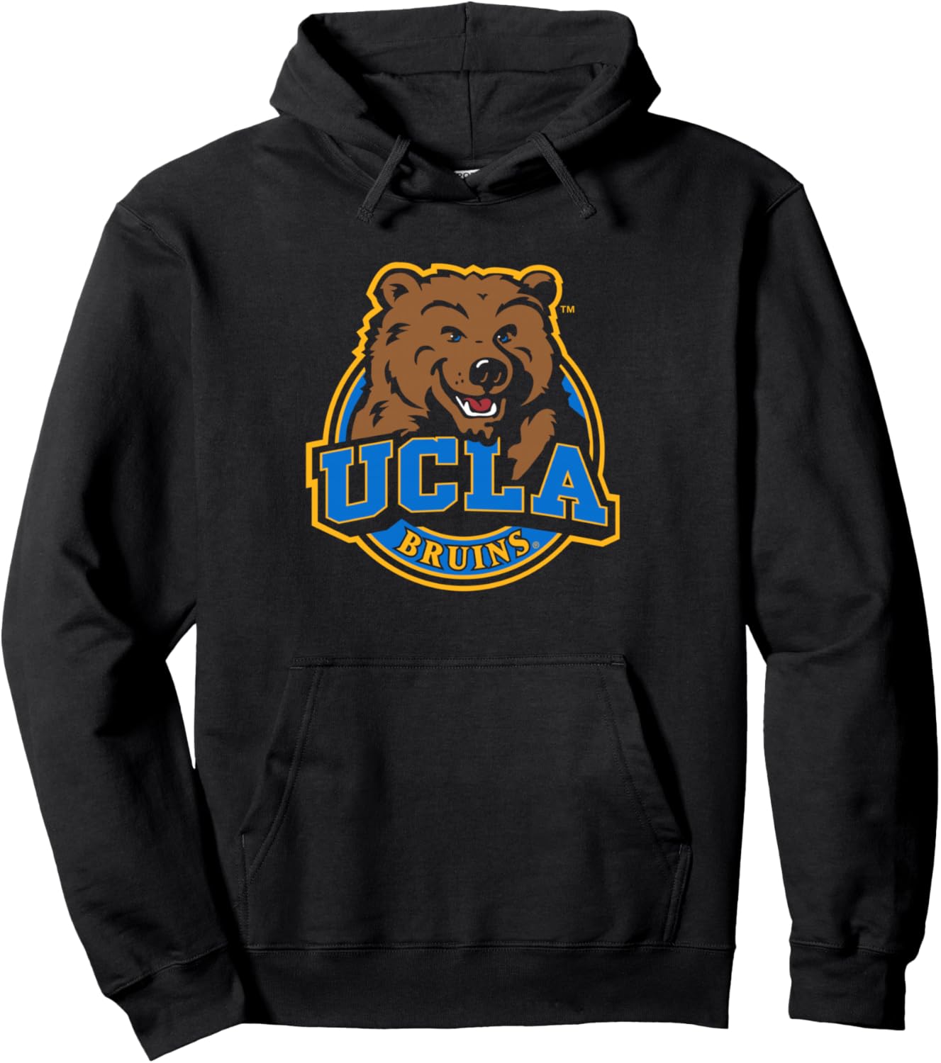 UCLA Bruins Iconic Mascot Black Officially Licensed Pullover Hoodie