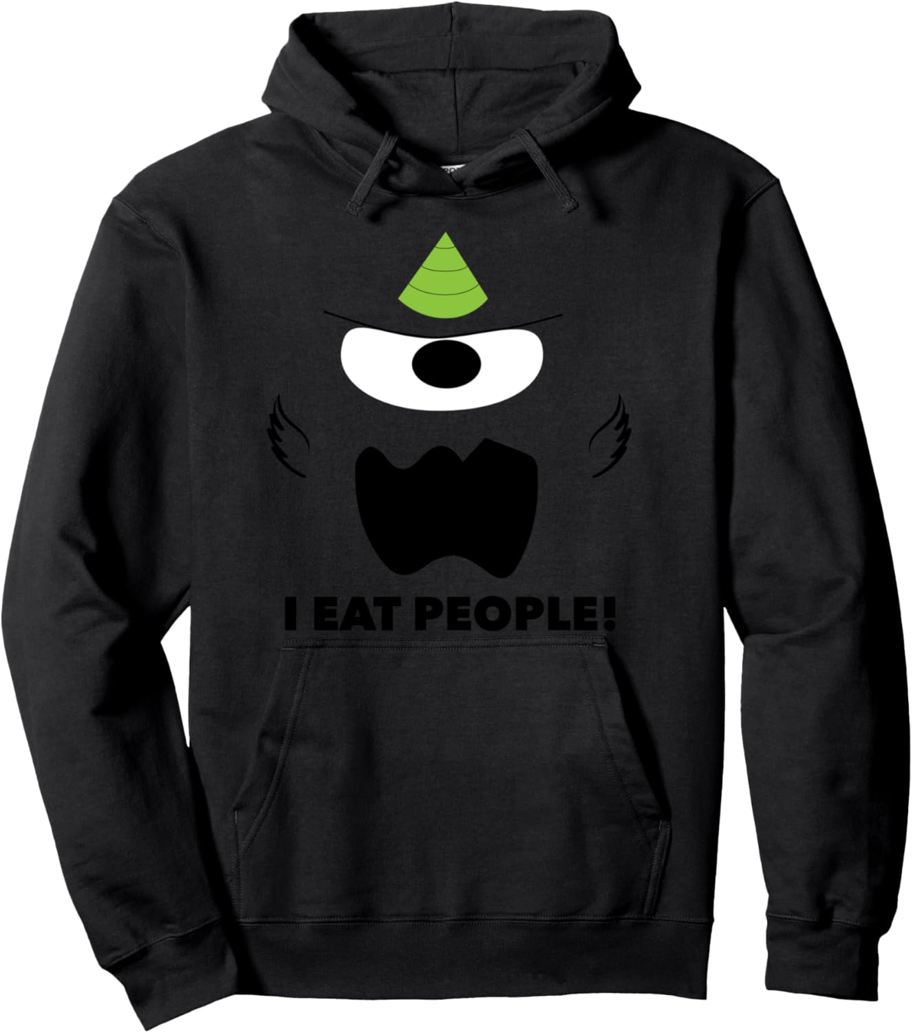 One Eyed One Horned People Eater Simple Minimalist Costume Pullover Hoodie