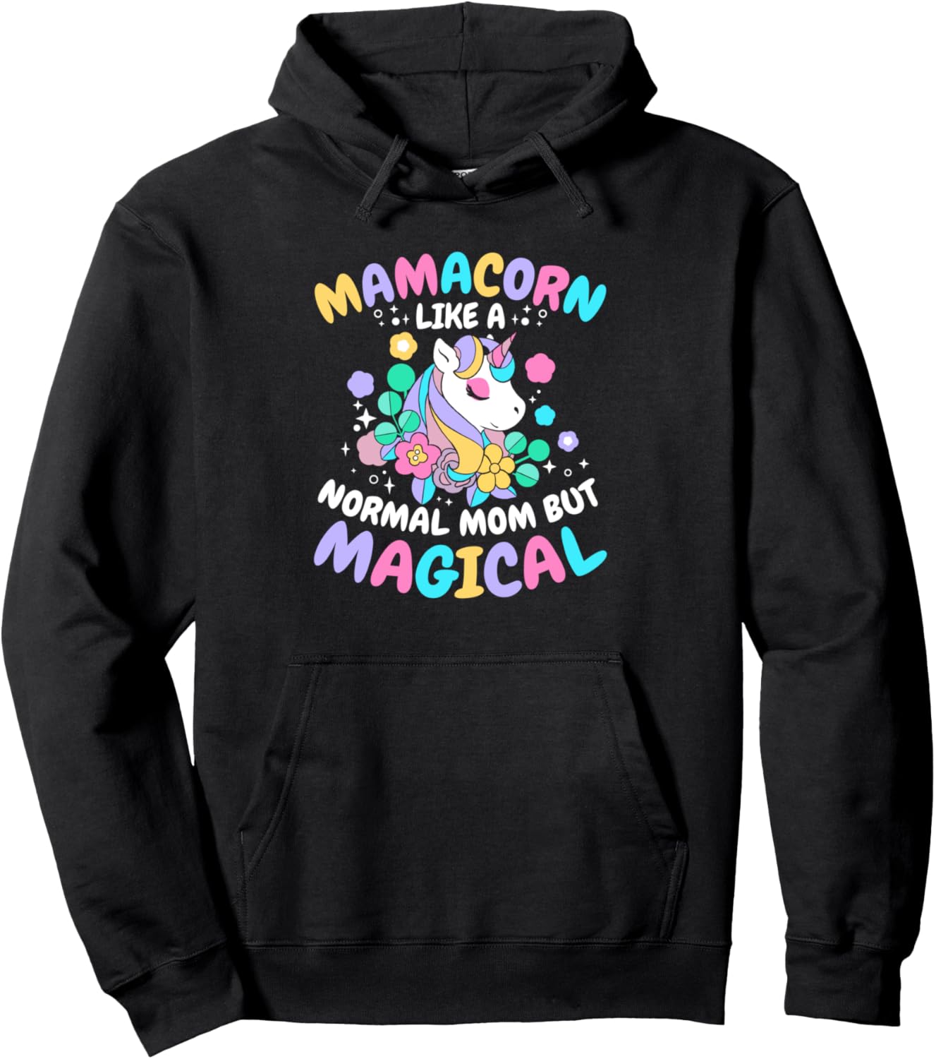 Unicorn Rainbow - Mythical Horse Animal Unicorn Mom Pullover Hoodie