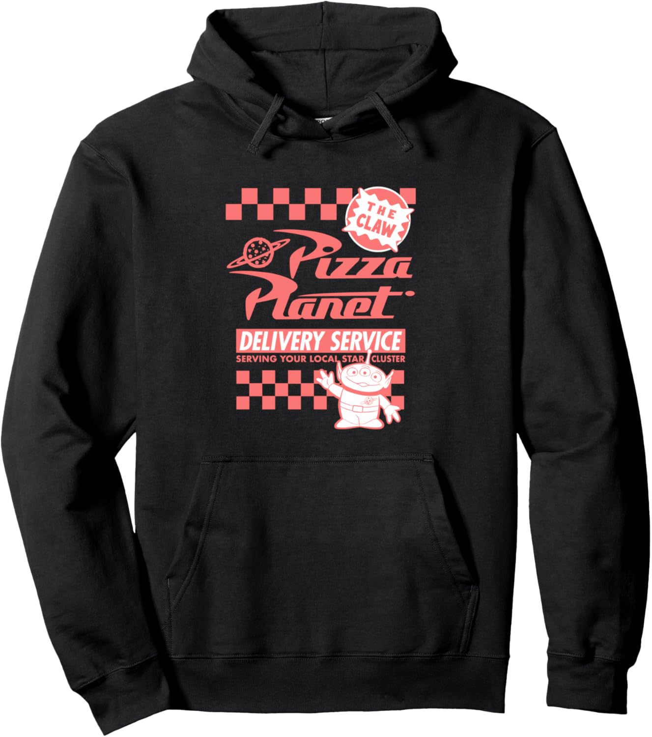 Disney Pixar Toy Story Pizza Planet Alien The Claw Pullover Hoodie