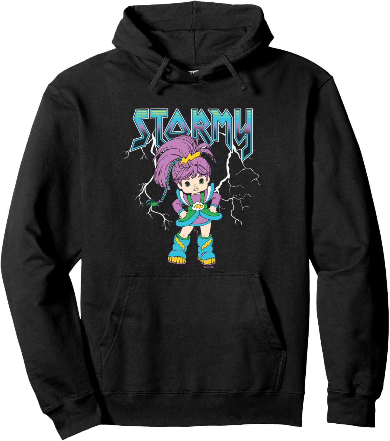 Rainbow Brite Stormy Rock Band Style Logo Vintage Pullover Hoodie