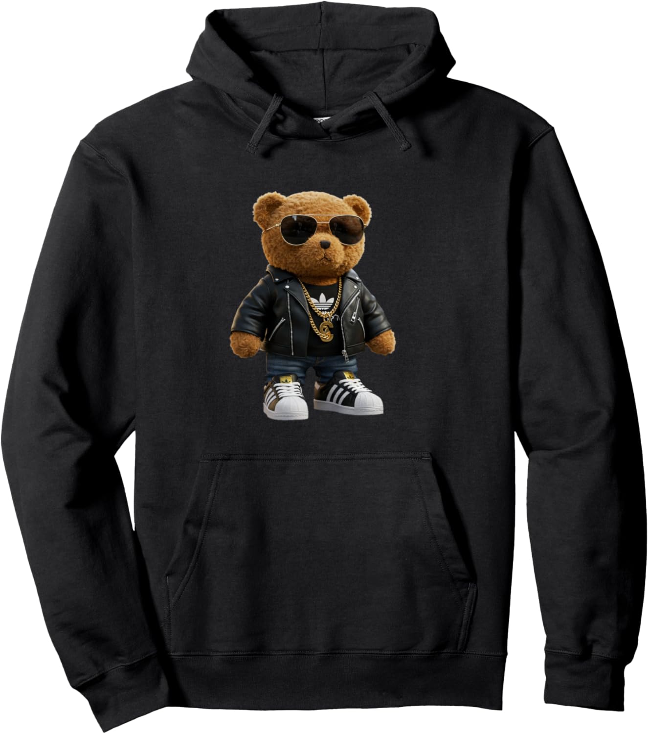 Cool Teddy Bear for Boys and Girls Pullover Hoodie