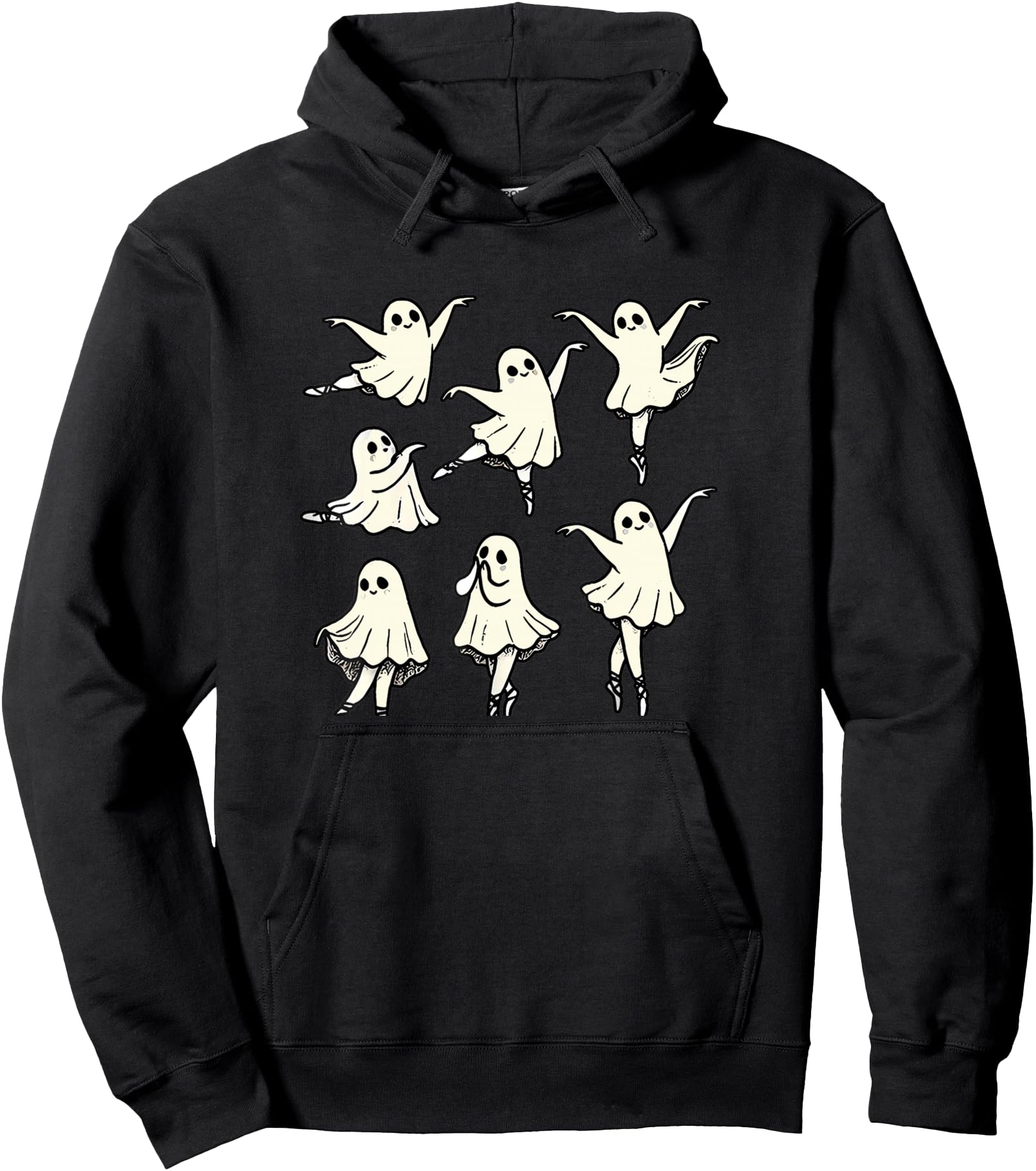 Ballet Ghost Ballet Dancer Spooky Dance Teacher Halloween Pullover Hoodie