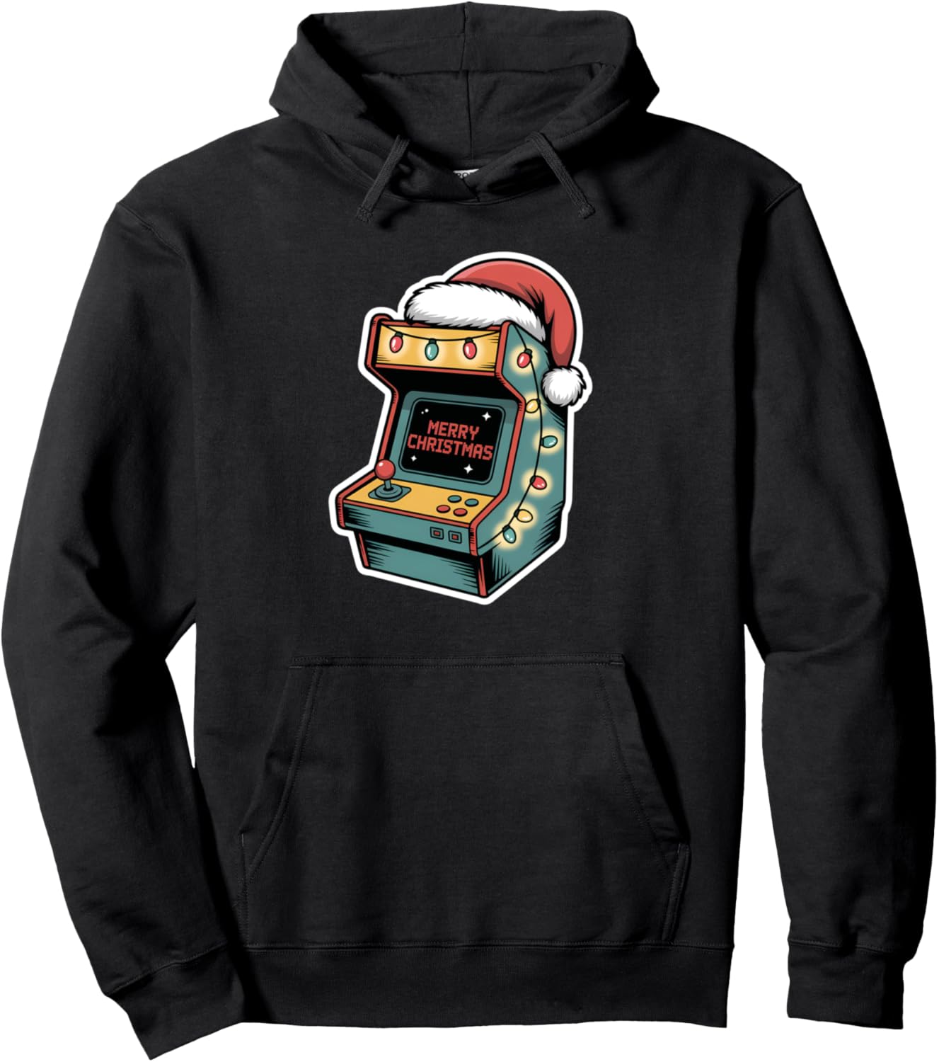 Christmas Arcade Machine Festive Holiday Xmas Pullover Hoodie