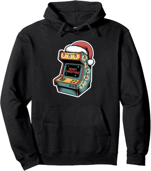 Christmas Arcade Machine Festive Holiday Xmas Pullover Hoodie