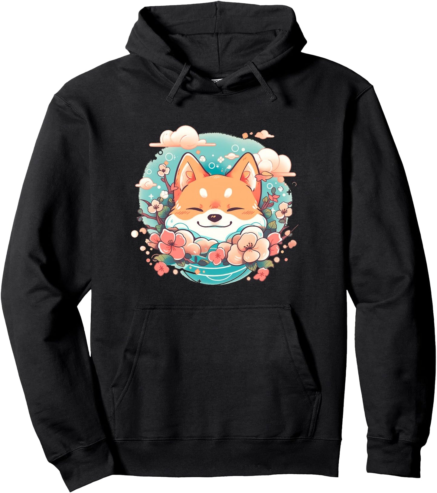 Cute Shiba Inu for Shiba Inu Lover Featuring a Inu Shiba Pullover Hoodie