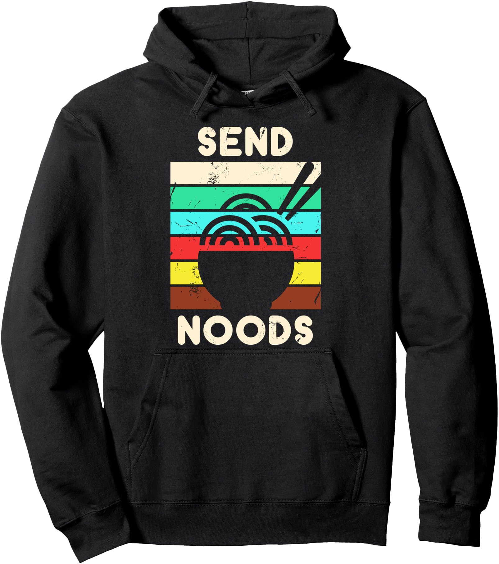 Ramen Lovers Gift design Send Noods Funny Japanese Pullover Hoodie