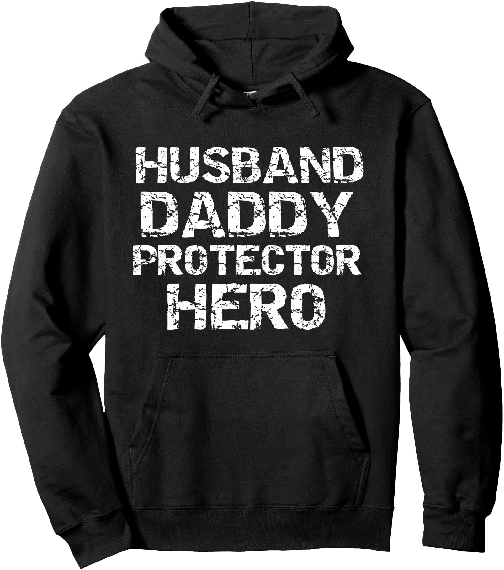 Father's Day Gift from Wife Husband Daddy Protector Hero Pullover Hoodie