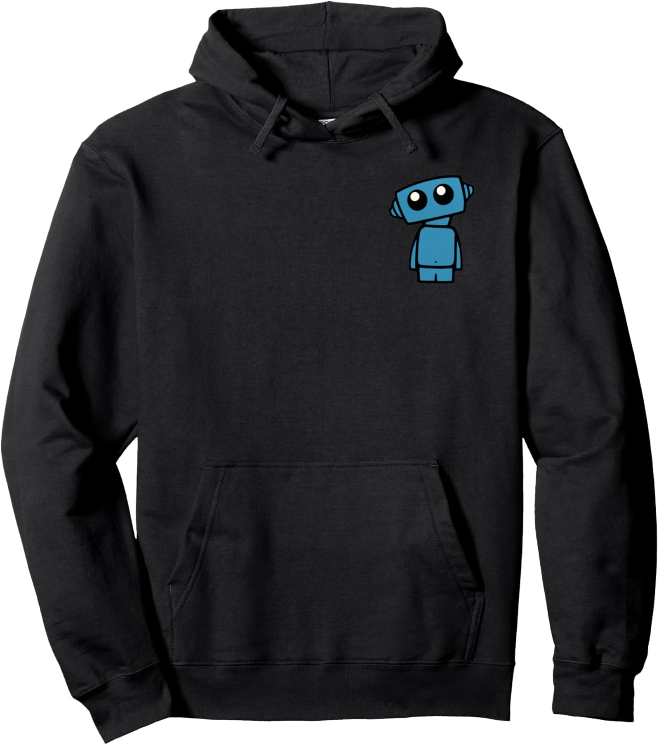 Blue Robot Pullover Hoodie