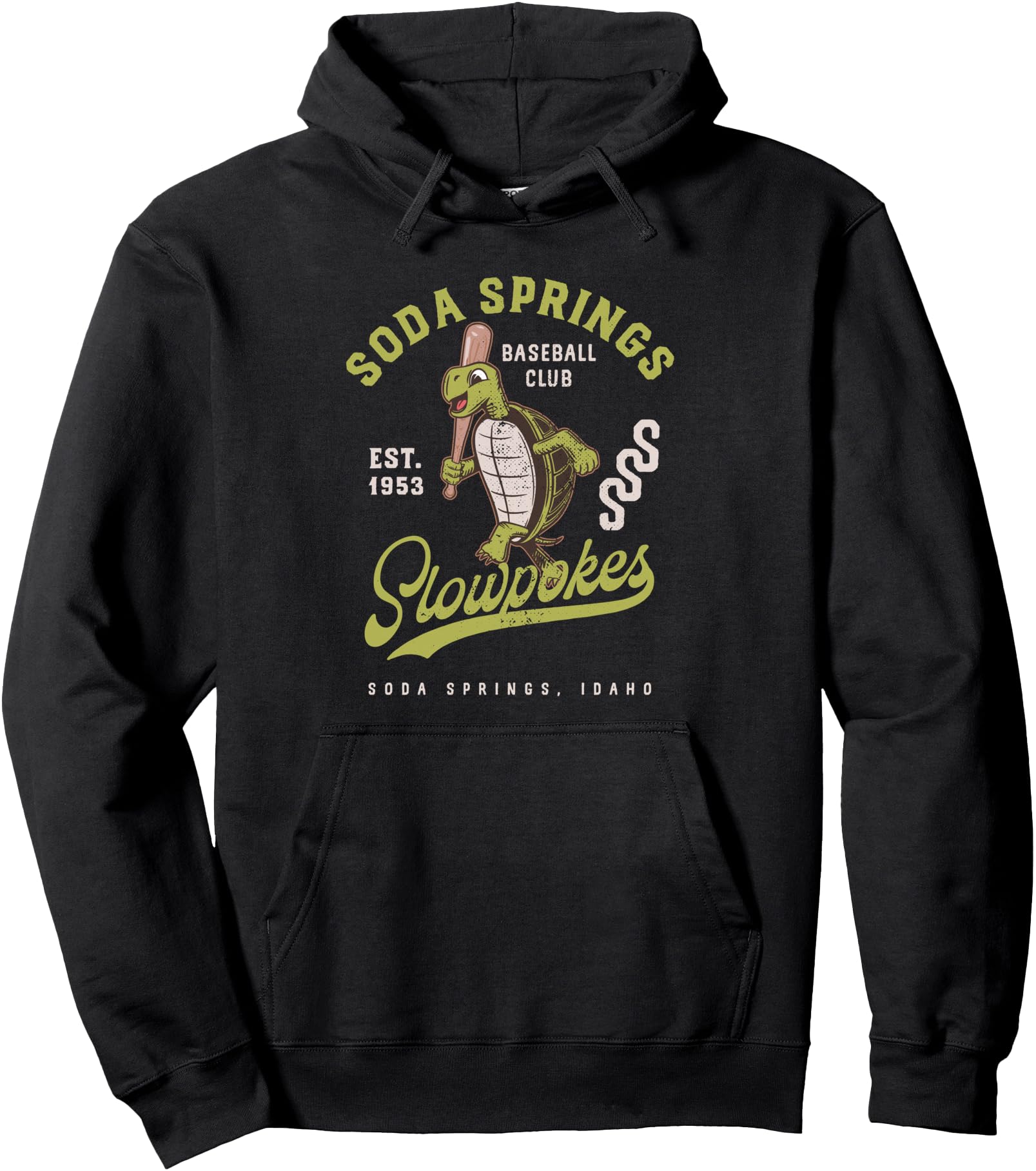 Soda Springs Slowpokes Retro Minor League Baseball Team Pullover Hoodie