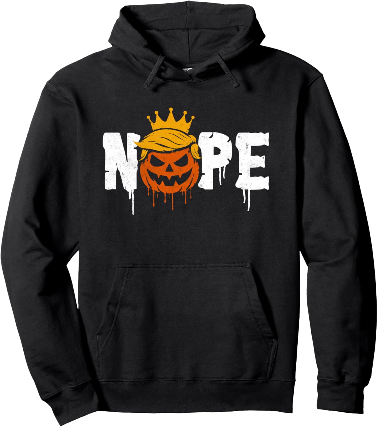 No Kings Halloween Pullover Hoodie