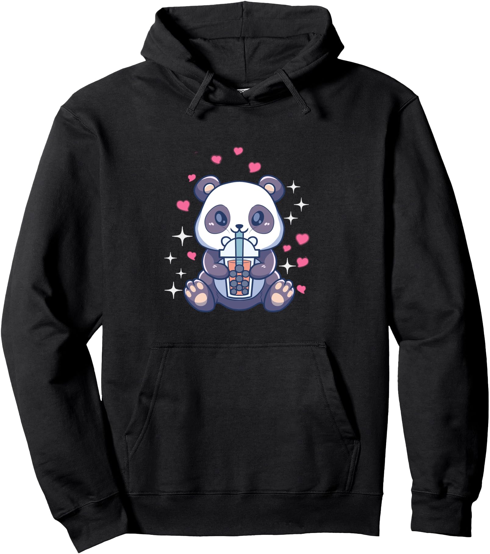 Kawaii Baby Panda Bear Boba Tea Bubble Tea Girl Anime Otaku Pullover Hoodie