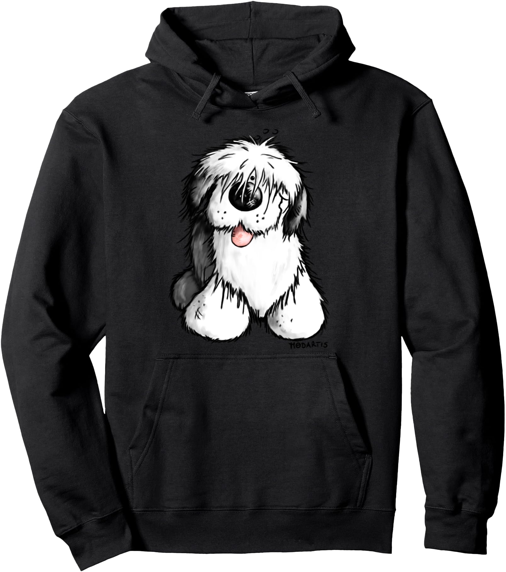 Happy Old English Sheepdog I For A Dog Or Bobtail Lover Pullover Hoodie