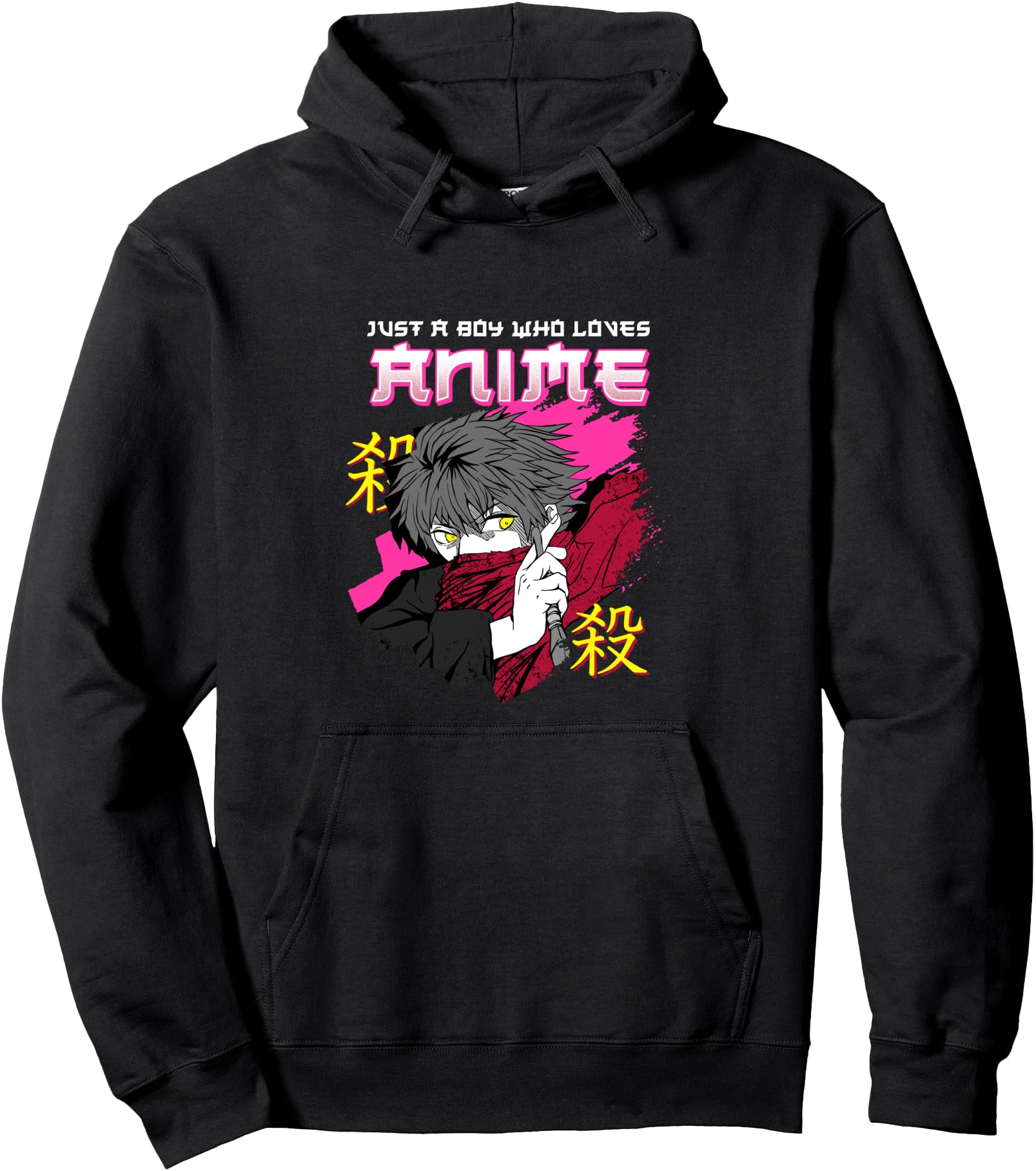 Just A Boy Who Loves Anime I Chibi Kawaii Anime Cosplay Pullover Hoodie