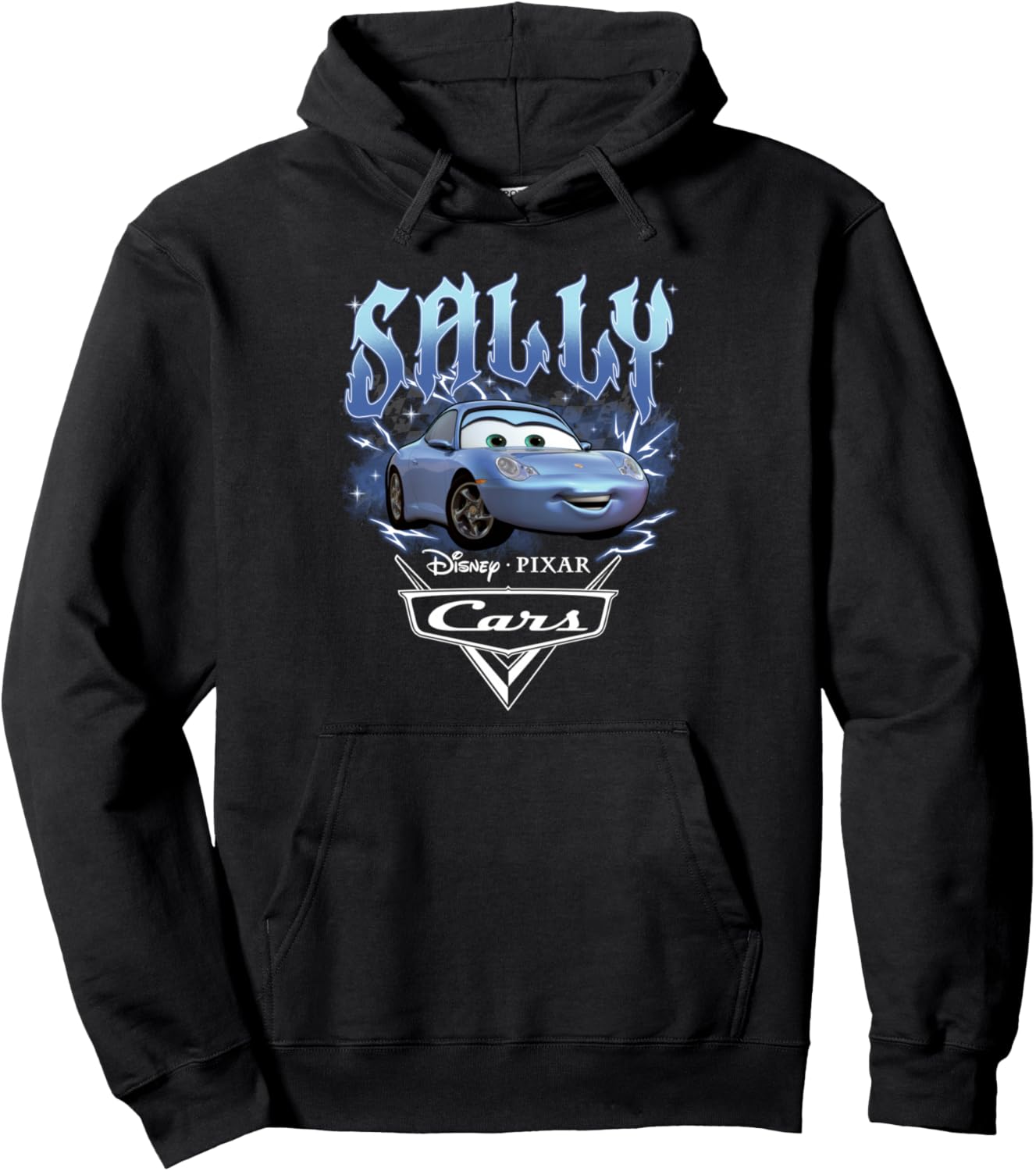 Disney Pixar Cars Sally Racer Distressed Portrait Pullover Hoodie