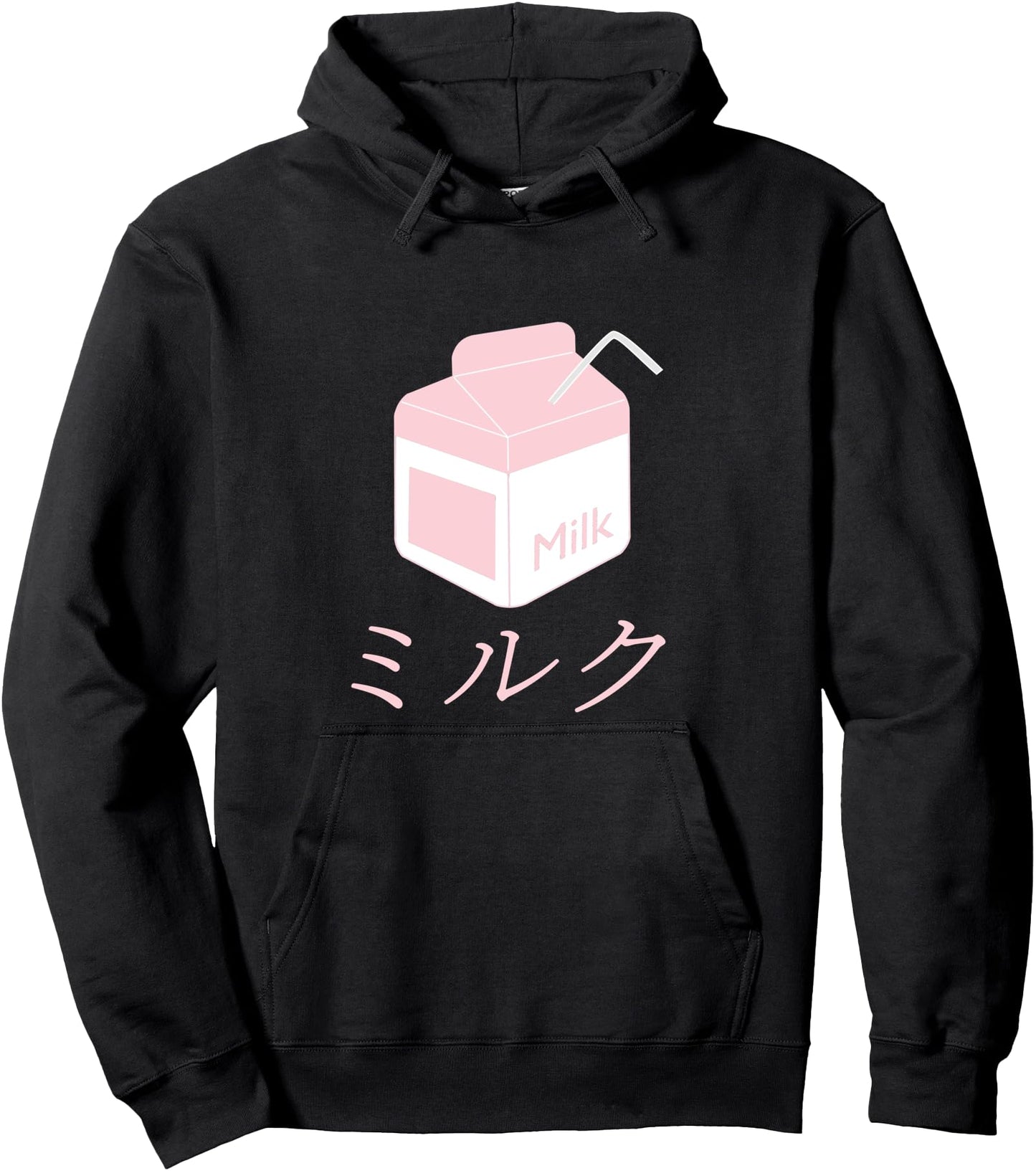 Kawaii Milk Carton Japanese Vaporwave Hoodie - Pink