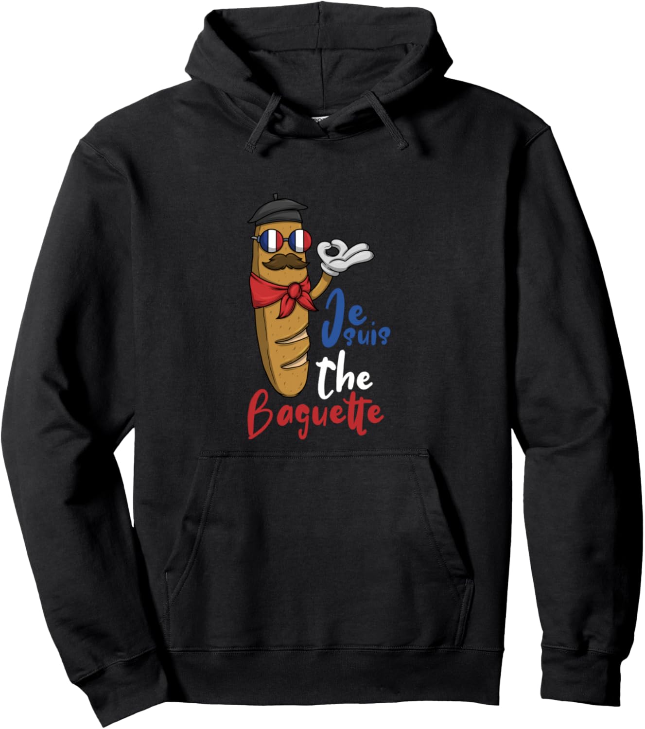 Breakfast French Baguette French Flag Sunglasses Pullover Hoodie