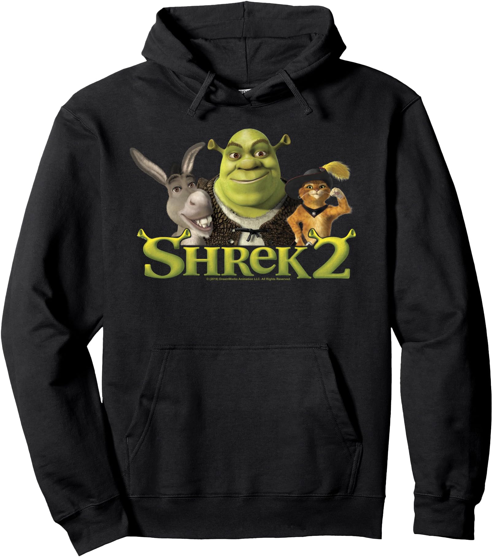 Shrek 2 Donkey & Puss In Boots Best Friends Pullover Hoodie