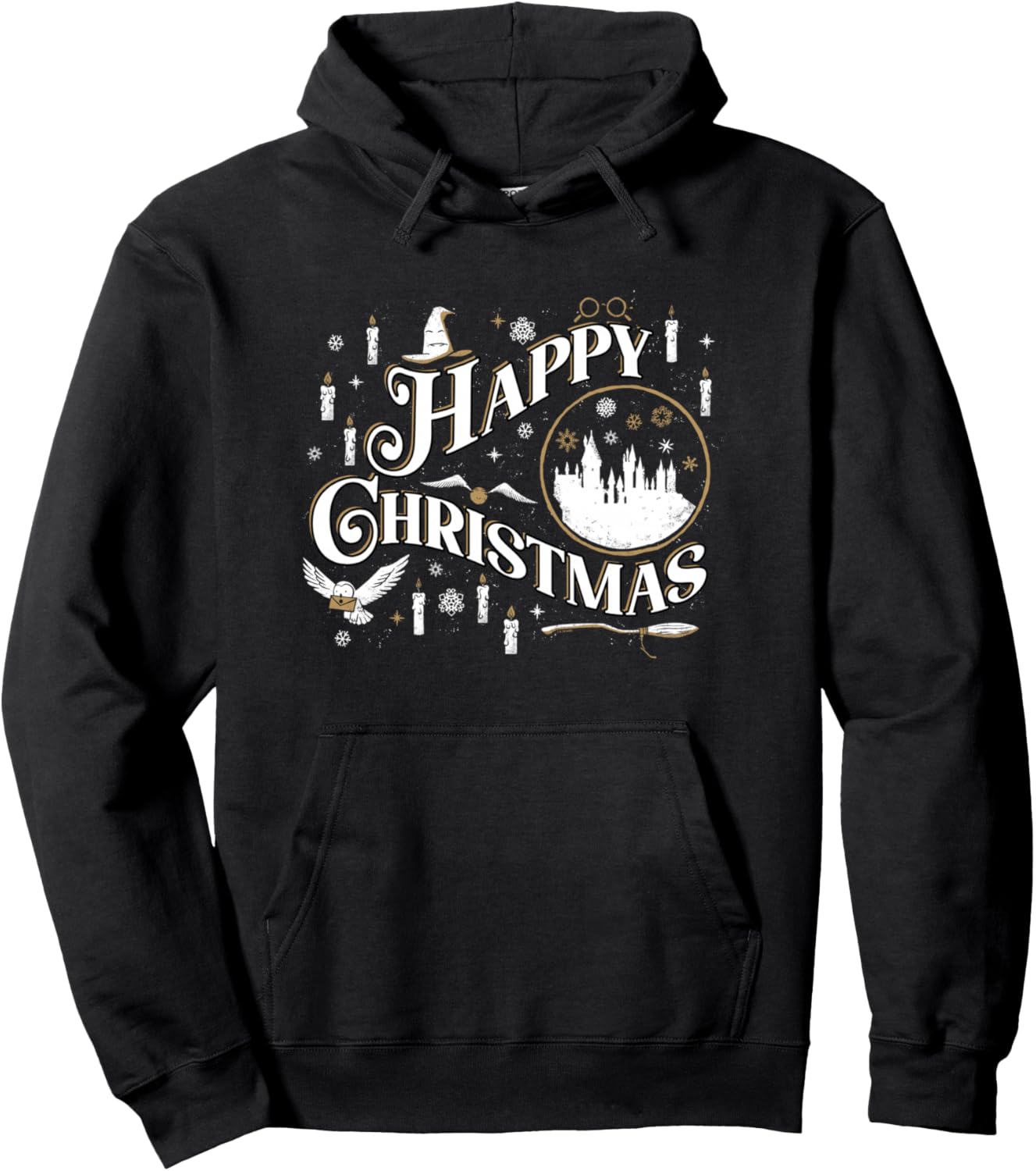 Harry Potter Happy Christmas From All At Hogwarts Poster Pullover Hoodie