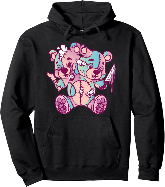 Anime Aesthetic Pastel Goth Evil Teddy Bear Gifts Pullover Hoodie