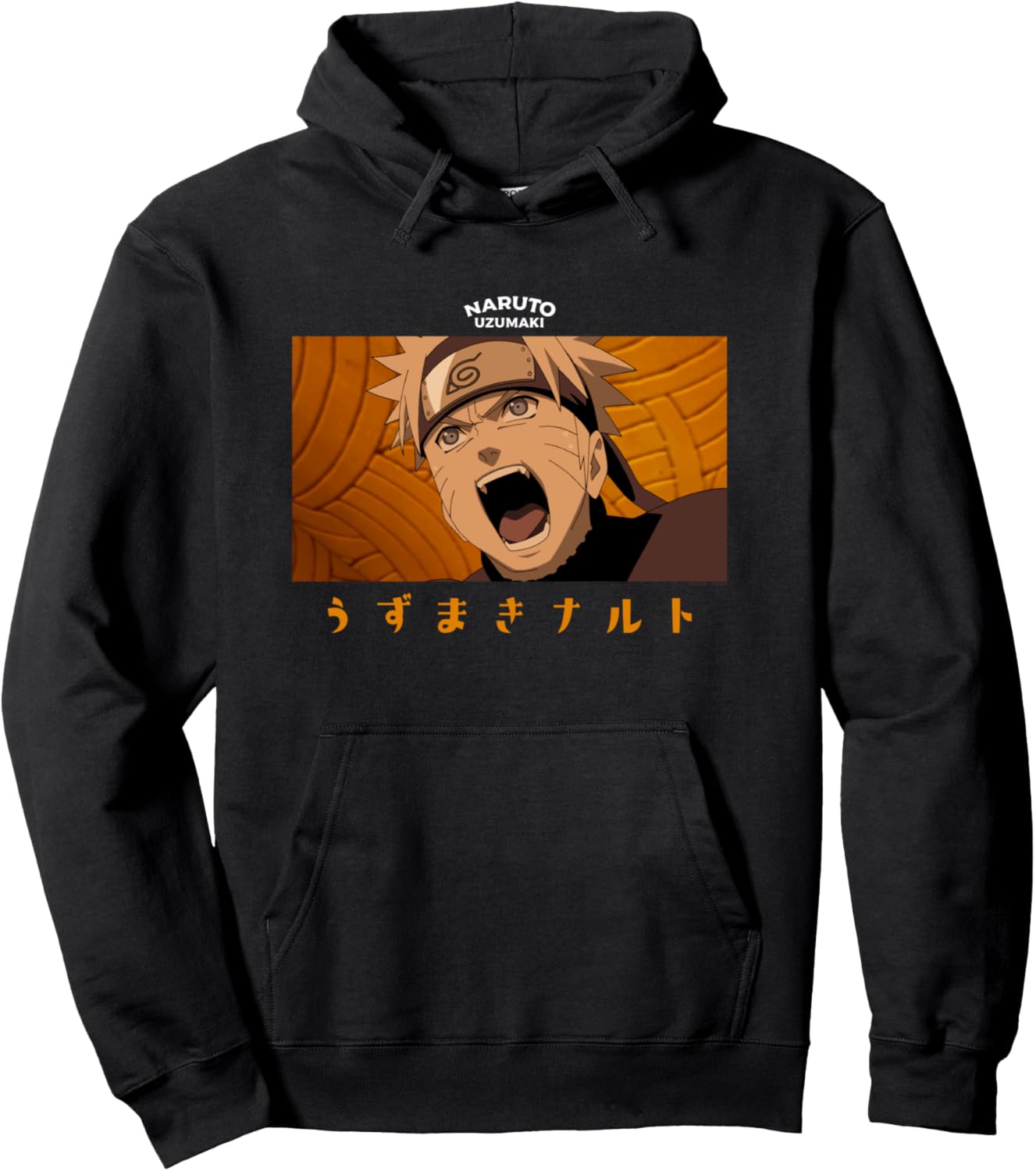 Naruto Shippuden Yelling Image Anime Pullover Hoodie