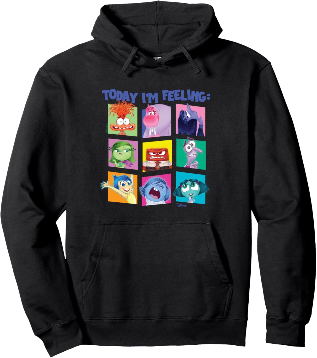 Inside Out 2 - Today I'm Feeling Emotion Characters Grid Pullover Hoodie