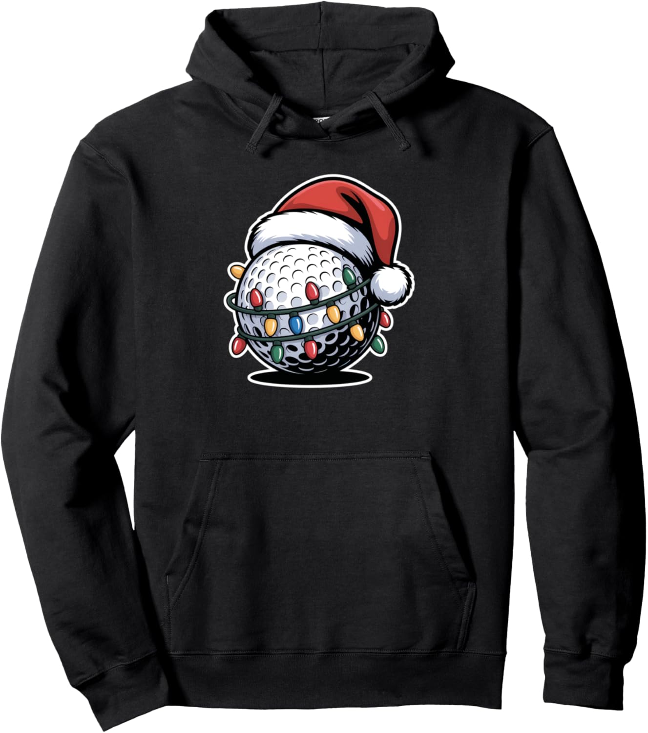 Christmas Golf Ball Festive Holiday Xmas Pullover Hoodie
