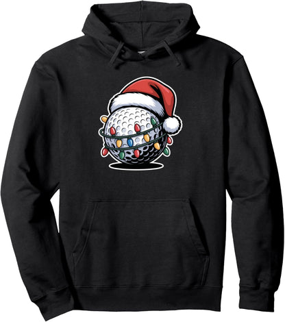 Christmas Golf Ball Festive Holiday Xmas Pullover Hoodie