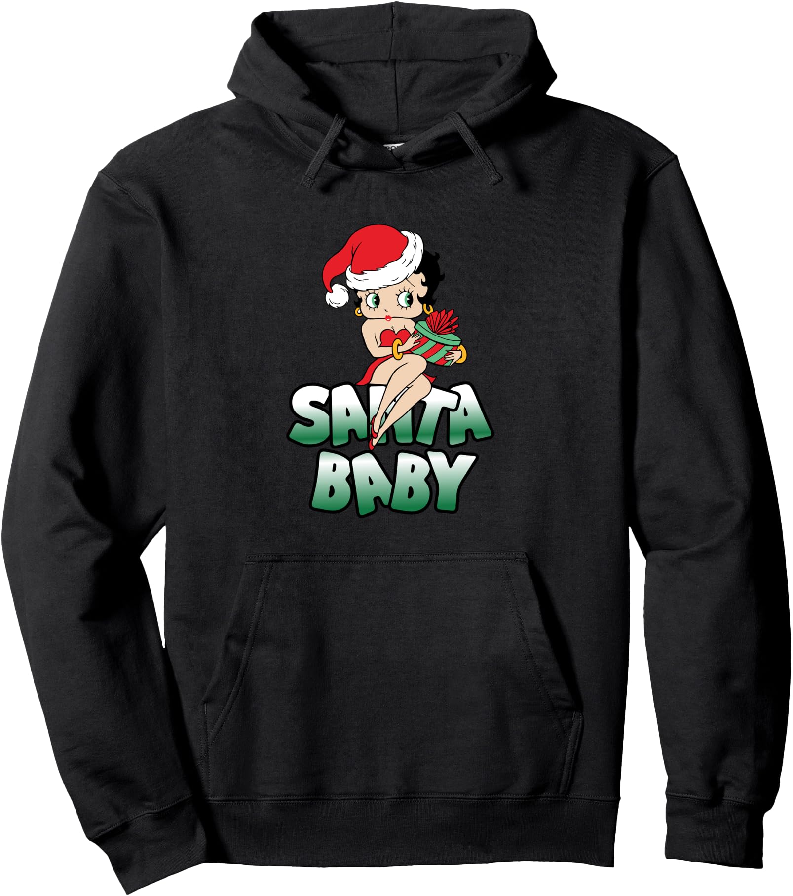 Betty Boop Christmas Classic Santa Baby Pullover Hoodie