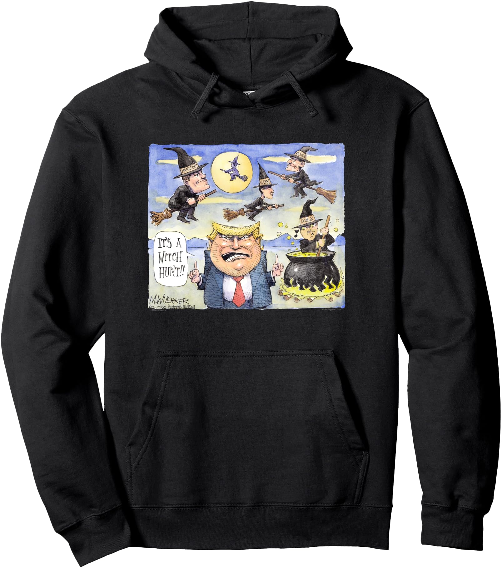 Matt Wuerker: Trump Witch Hunt Hoodie