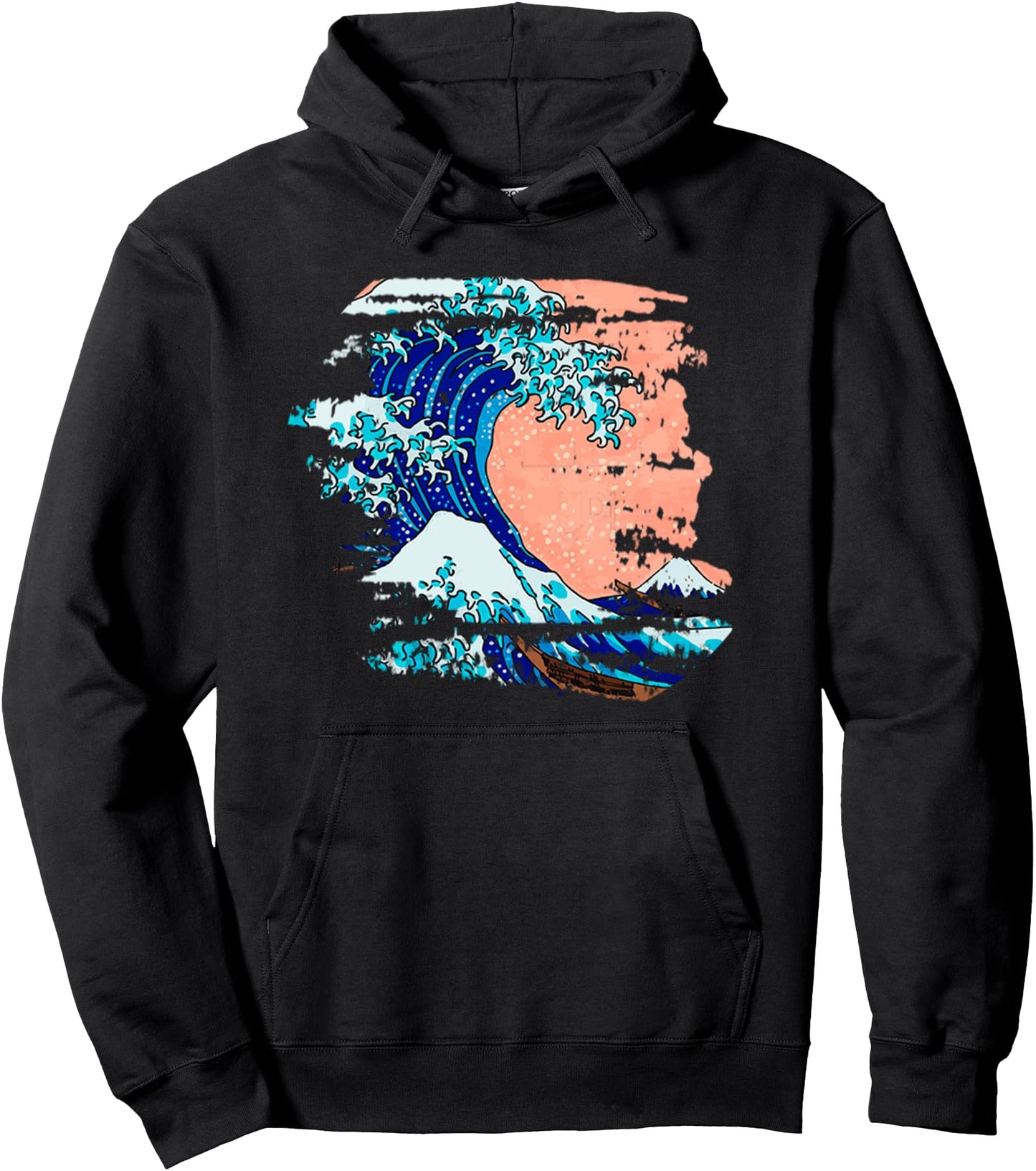 Great Wave Off Kanagawa Japanese Pullover Hoodie
