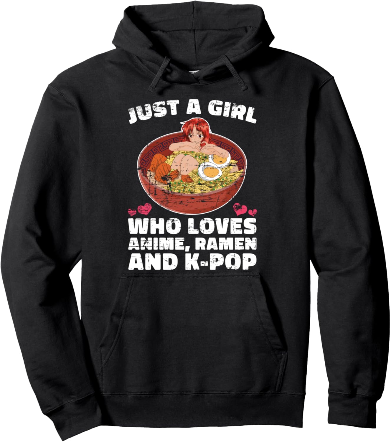 Korean Music Kpop Fan Japan Ramen Noodles Lover Girls Anime Pullover Hoodie