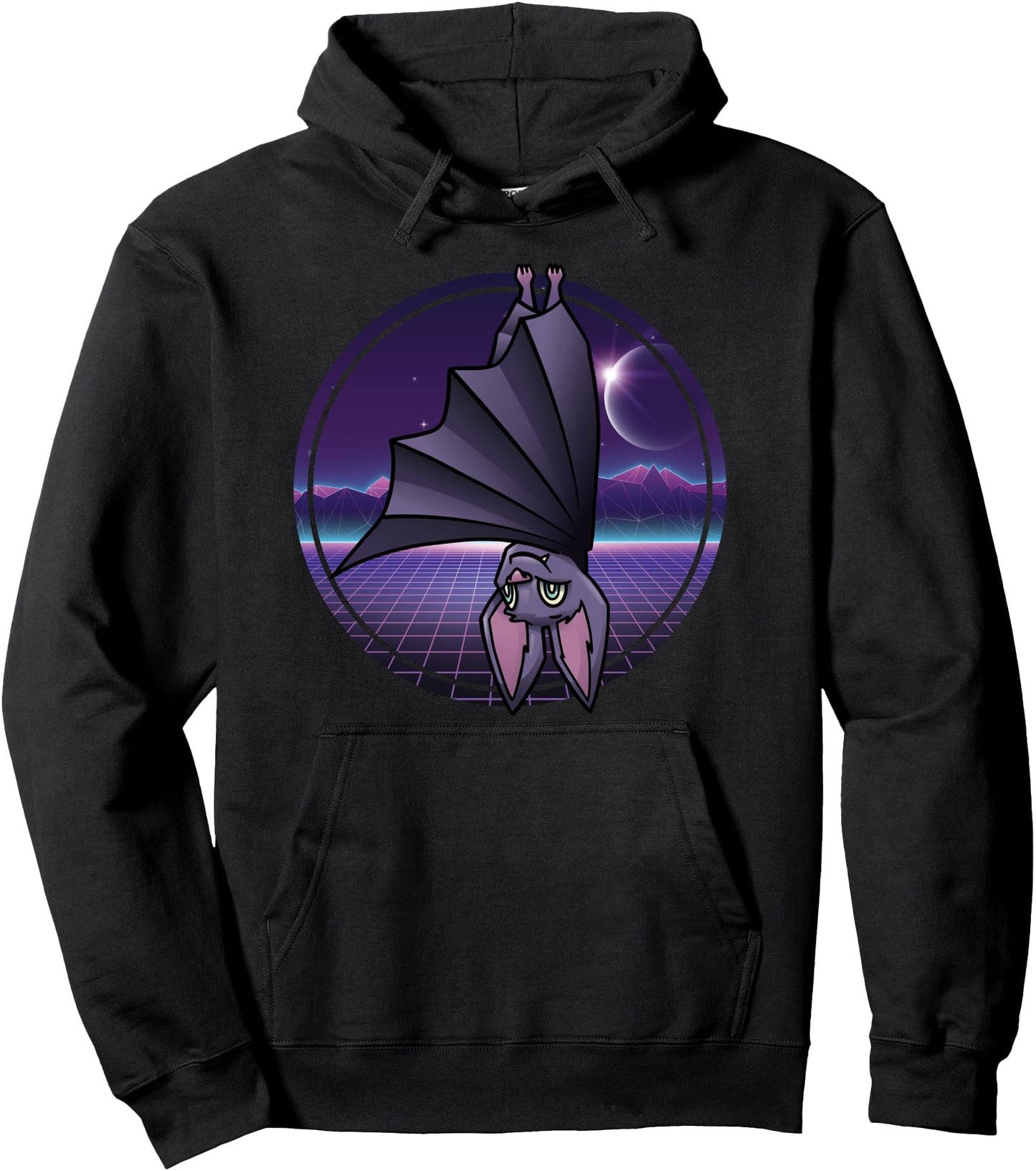 Cute Kawaii Anime Bat - Japanese Aesthetics - Vaporwave Pullover Hoodie
