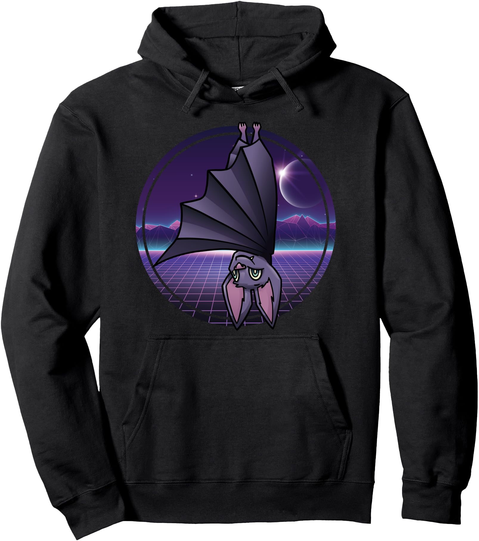 Cute Kawaii Anime Bat - Japanese Aesthetics - Vaporwave Pullover Hoodie