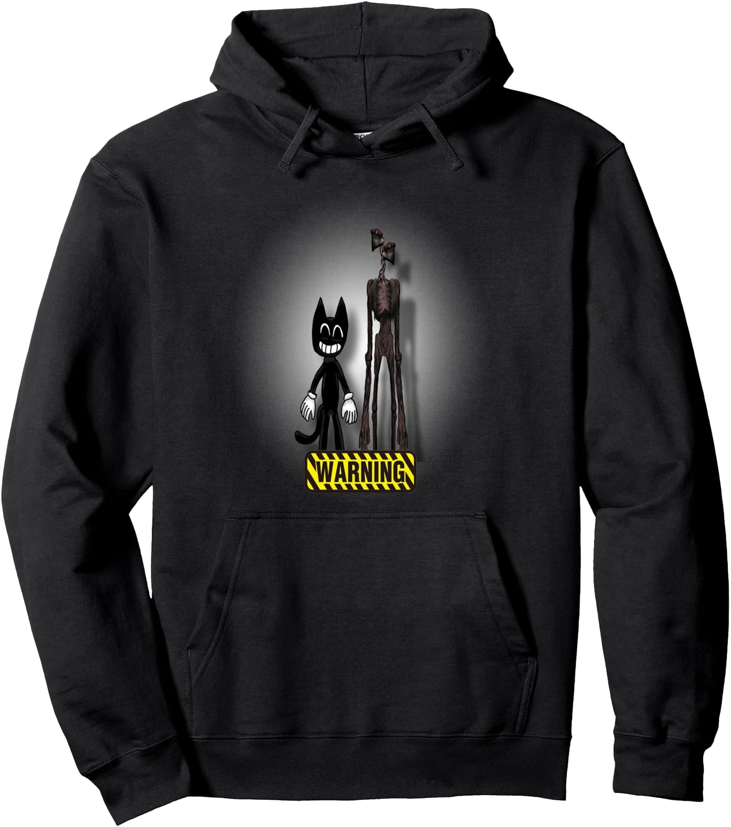 Siren head, Cartoon cat we love to escape from Siren head, Pullover Hoodie