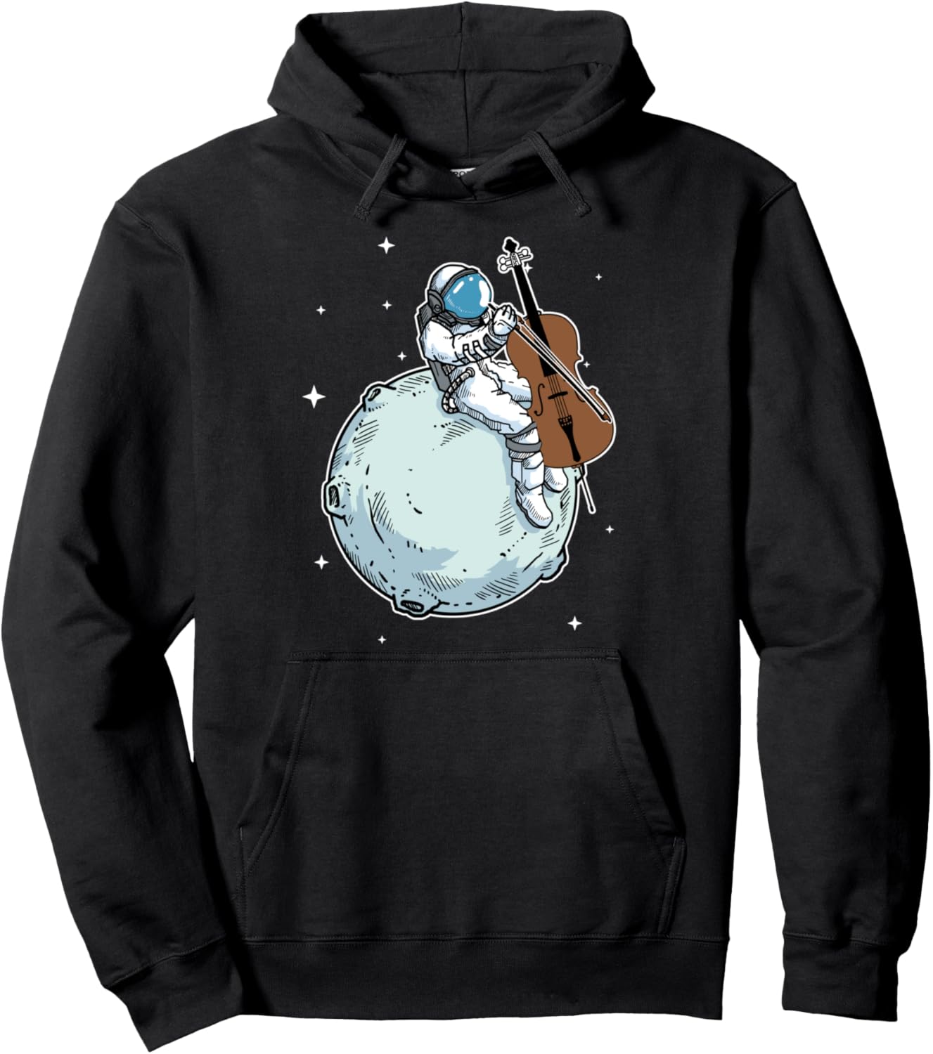 Astronaut Playing Cello Gift Music Cello Lover Pullover Hoodie
