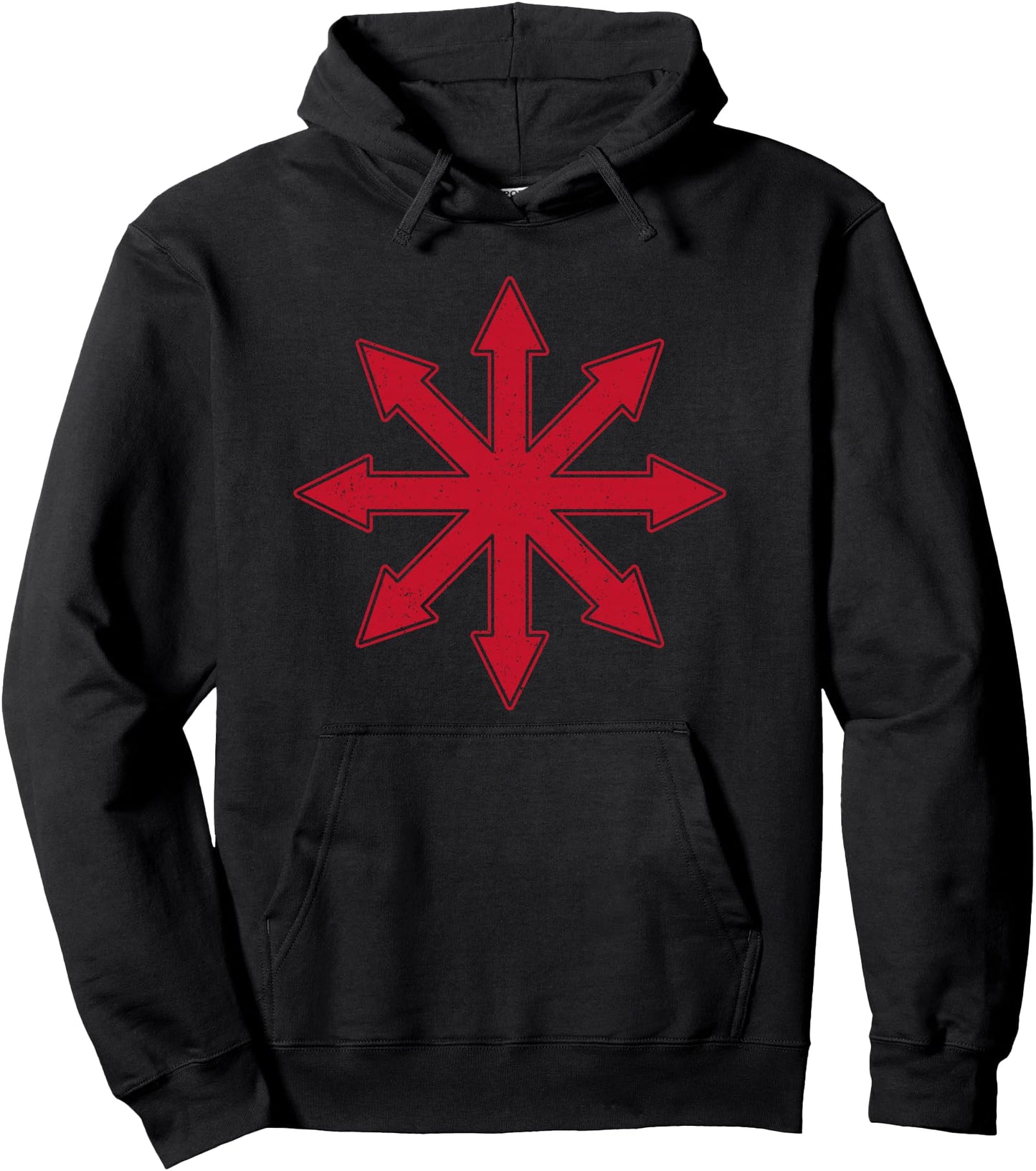 CHAOS SYMBOL CHAOS STAR OCCULT CHAOS CROSS Pullover Hoodie