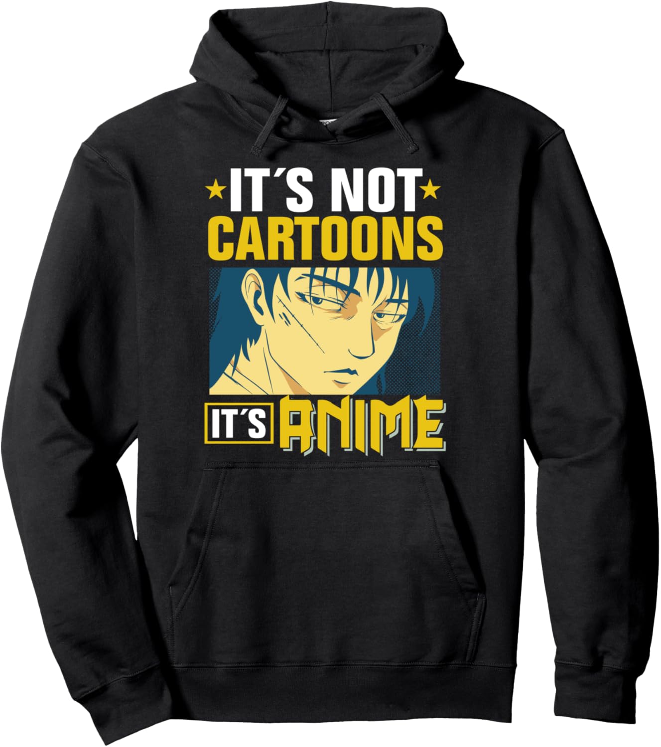 Funny Anime Lover Manga It´s Not Cartoon It´s Anime Pullover Hoodie