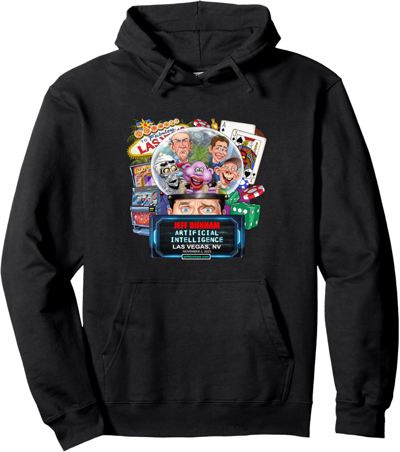 Jeff Dunham Las Vegas, NV (2025) Pullover Hoodie